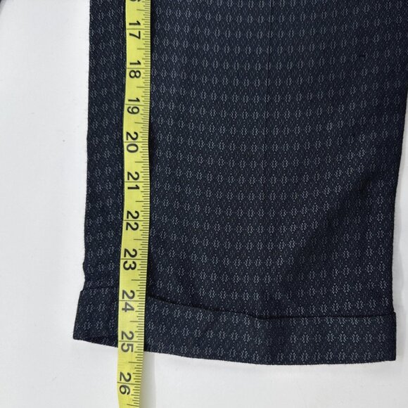 Banana Republic Avery Pants Womens 8P Navy Ankle Cropped Pleated Career NEW - Picture 9 of 10